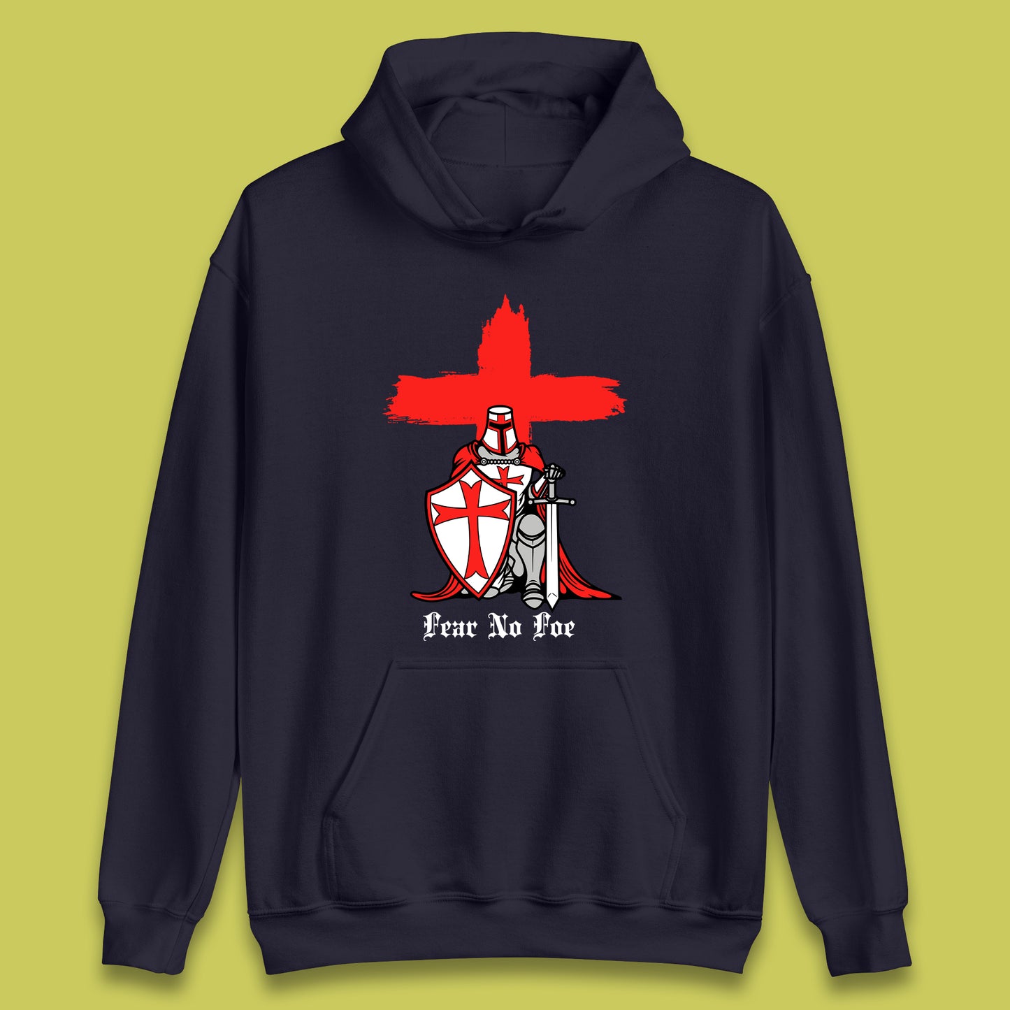 Fear No Foe St George's Day Unisex Hoodie