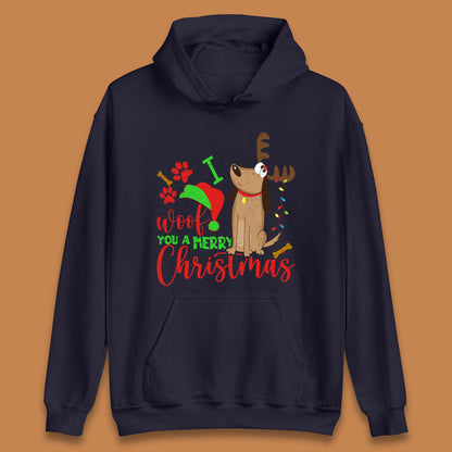 I Woof You A Merry Christmas Unisex Hoodie