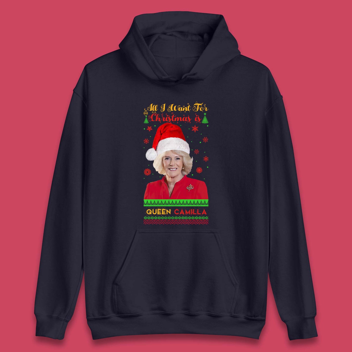Queen Camilla Christmas Unisex Hoodie