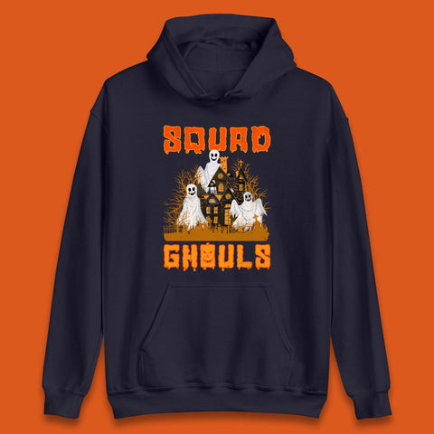 Squad Ghouls Halloween Boo Ghost Horror Scary Haunted House Unisex Hoodie