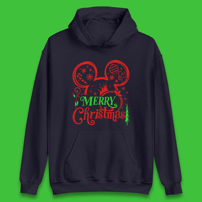 mickey mouse head christmas hoodie