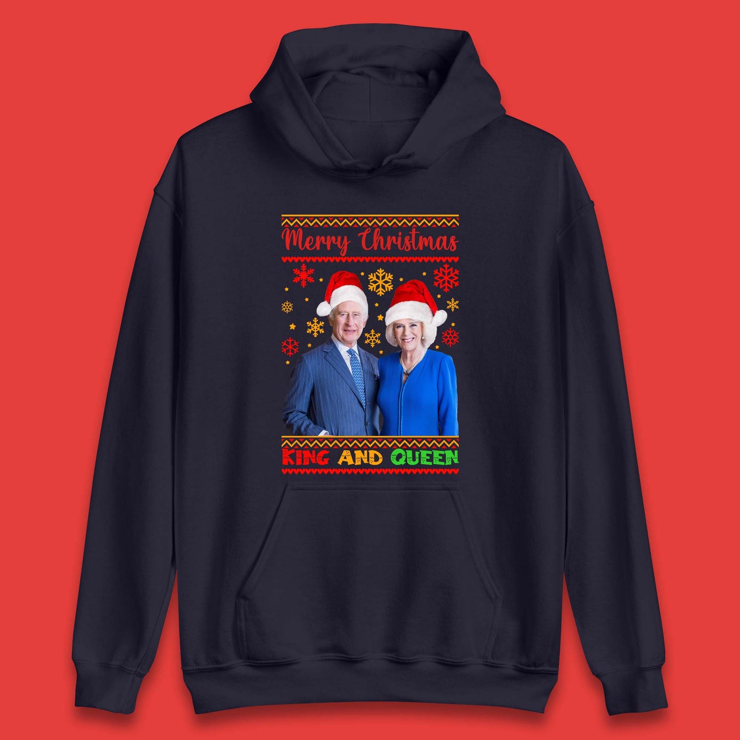 King And Queen Christmas Unisex Hoodie