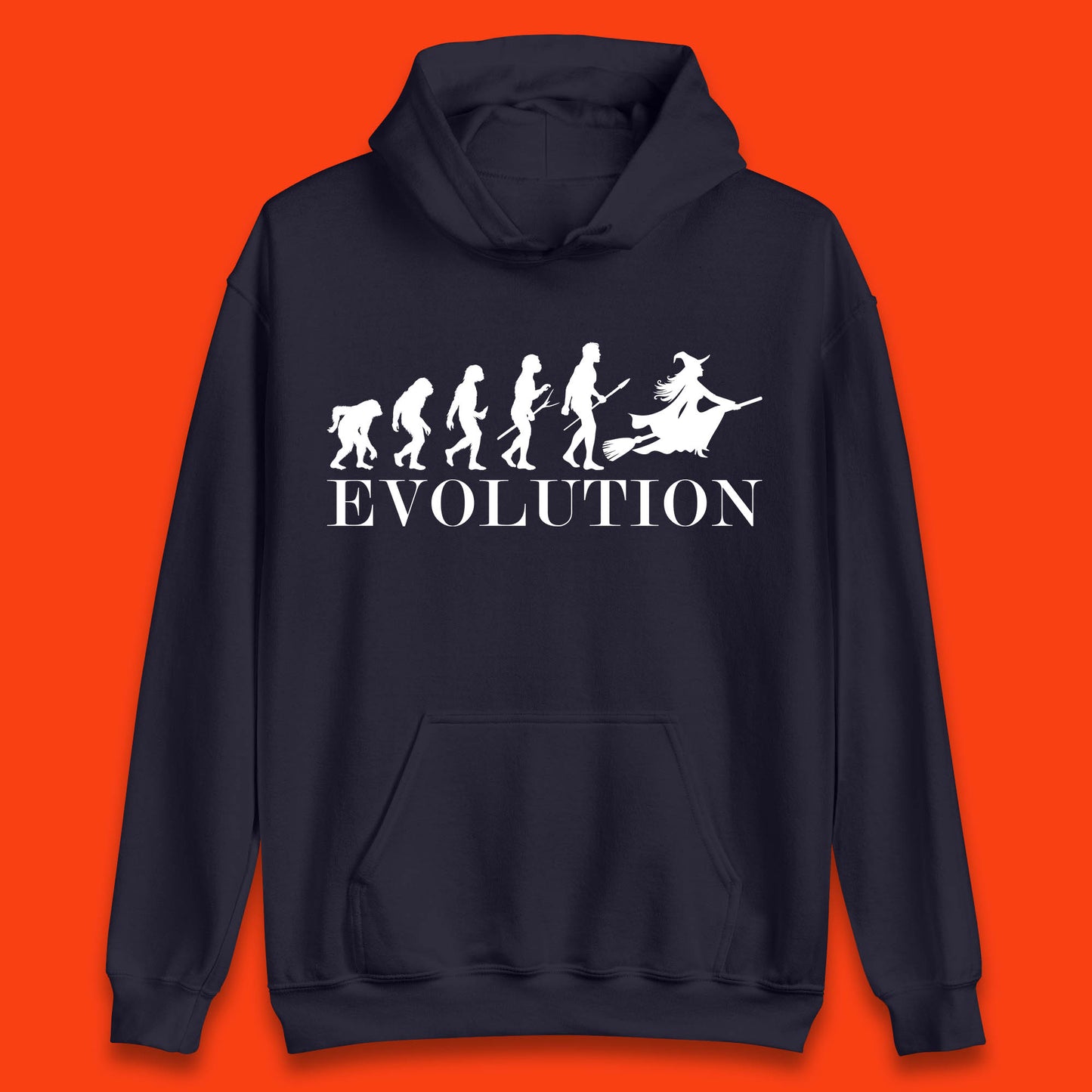 Witch Evolution Halloween Scary Spooky Witch Costume Unisex Hoodie