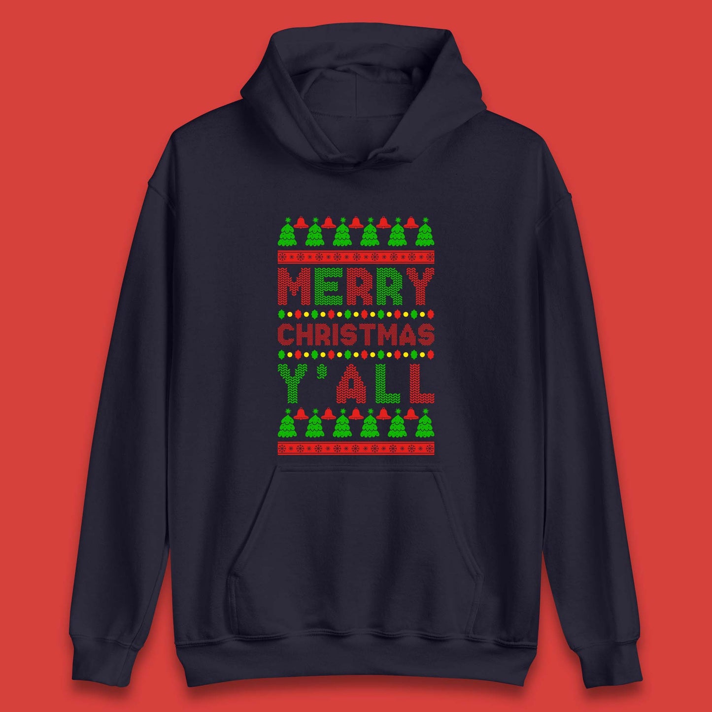 Merry Christmas Y'All Unisex Hoodie