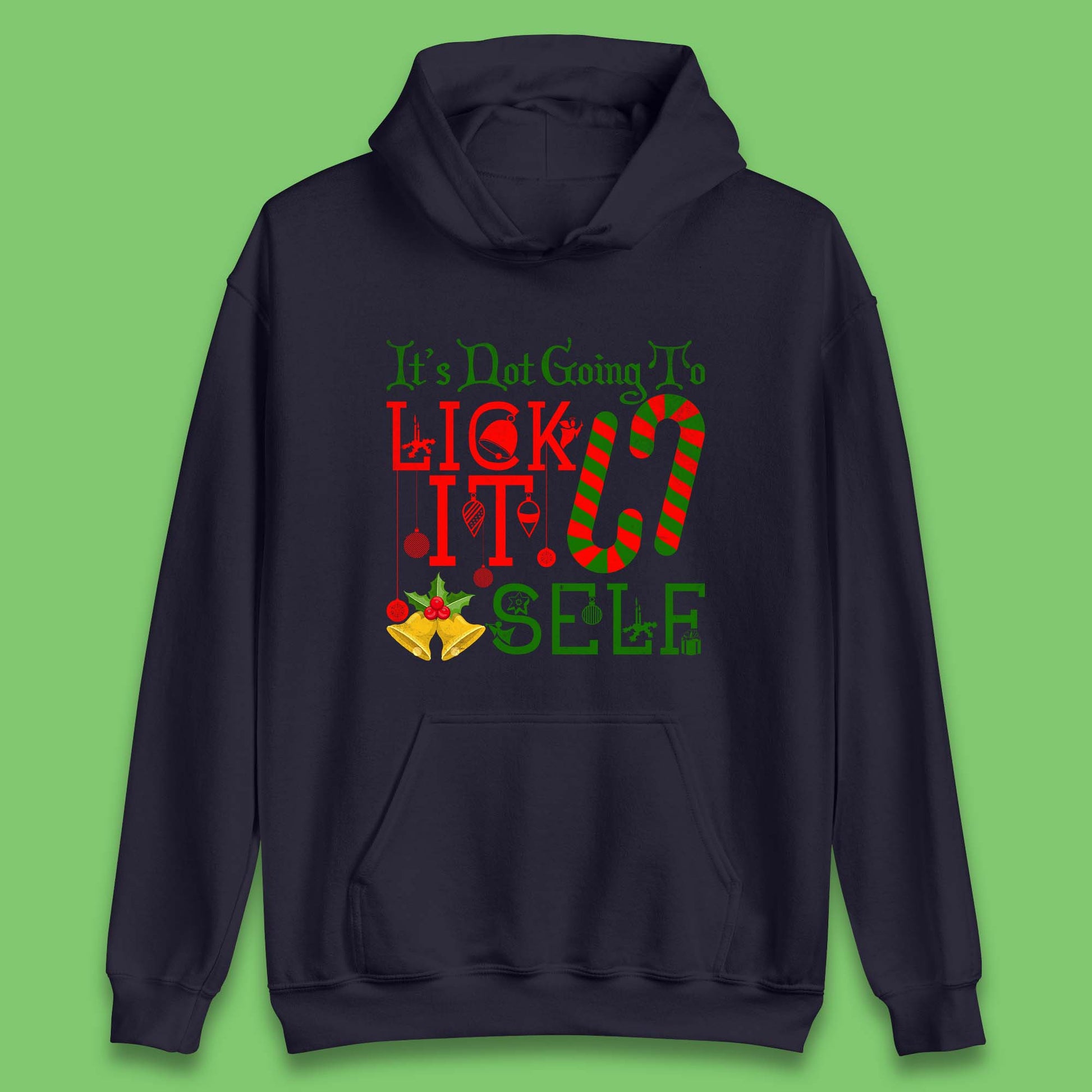 funny christmas candy cane hoodie