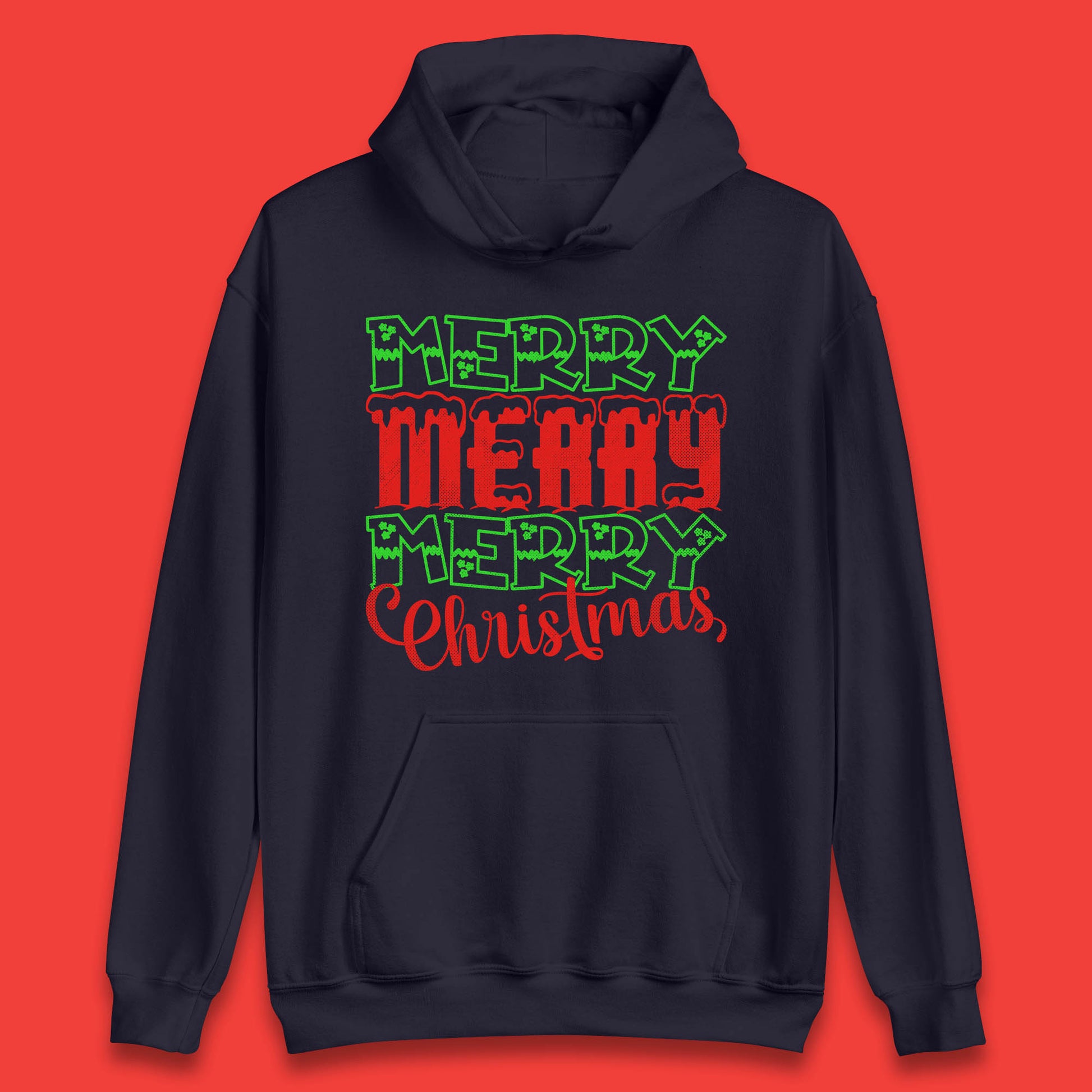merry merry merry christmas hoodie