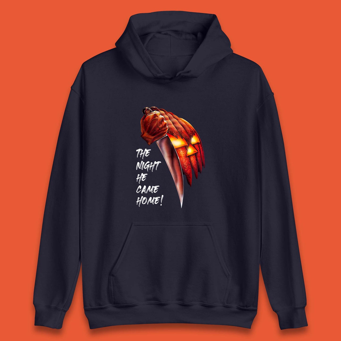 The Night He Came Home Michael Myers Happy Halloween Pumpkin Jack-o'-lantern Unisex Hoodie