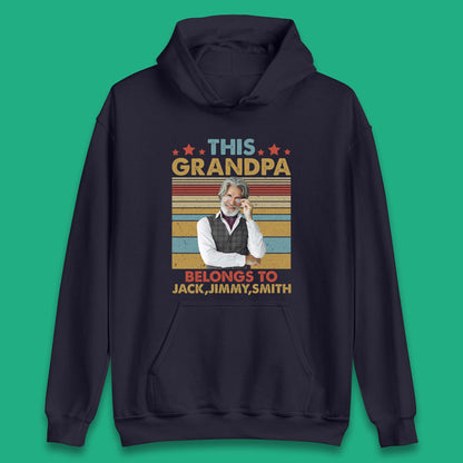 Personalised This Grandpa Belongs To Unisex Hoodie