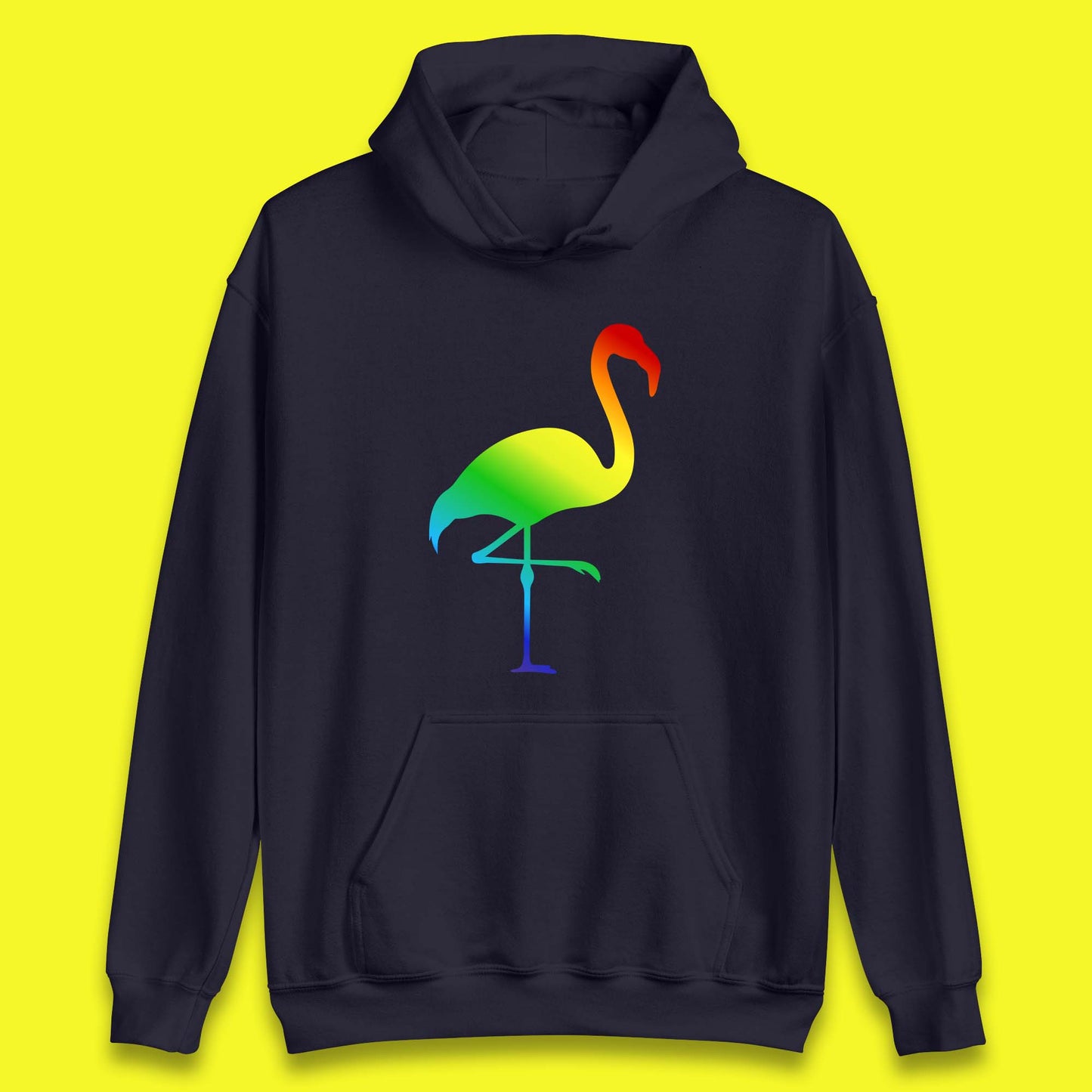 Rainbow Flamingo LGBTQ Gay Rights Pride Parade LGBT Flamingo Lovers Unisex Hoodie