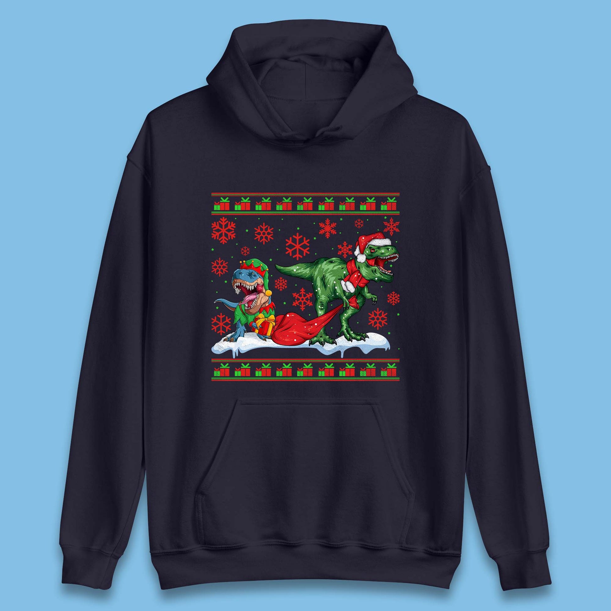 santa & elf costume hoodie