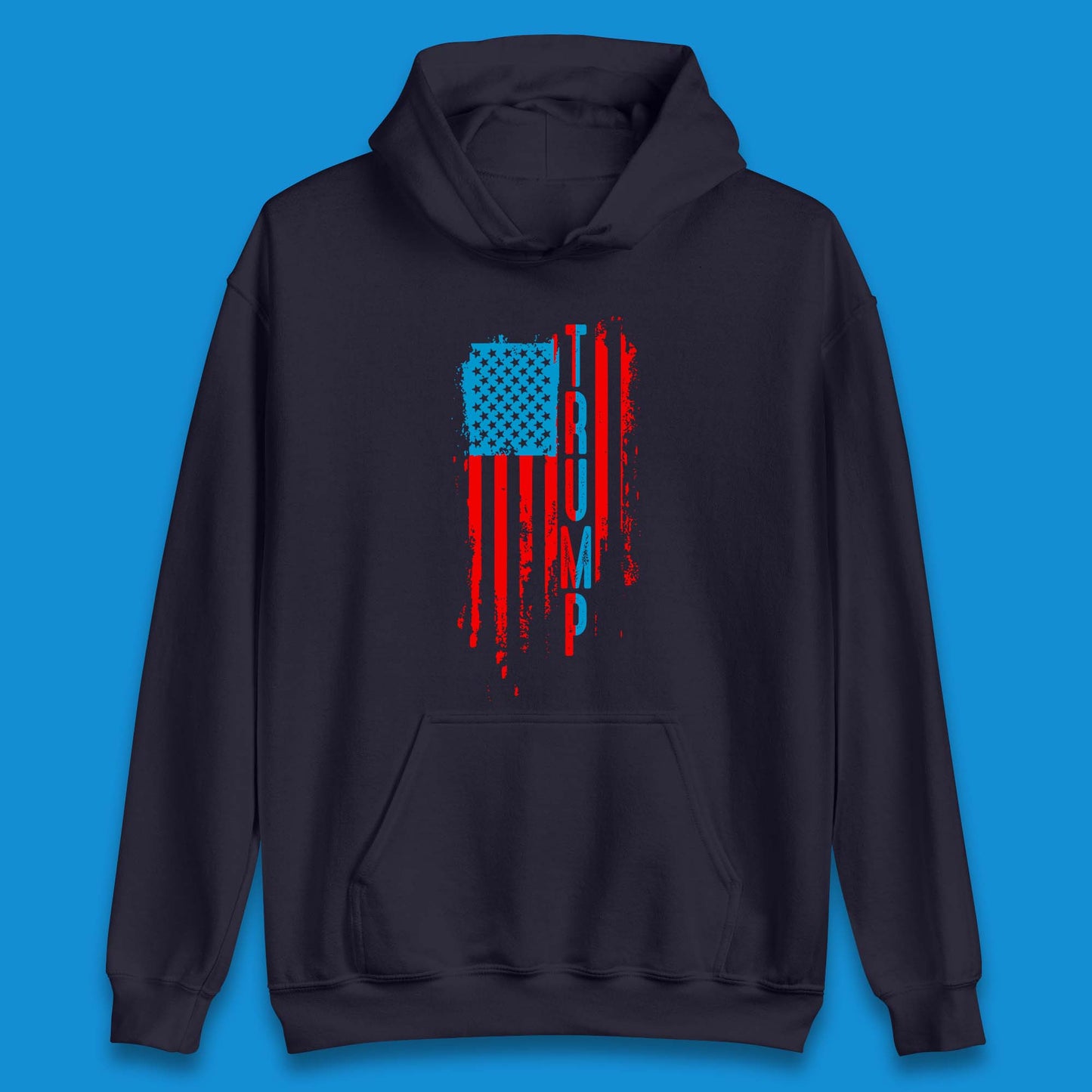 Trump's America USA Flag Patriotic Donald Trump Pro America Election 2024 Unisex Hoodie