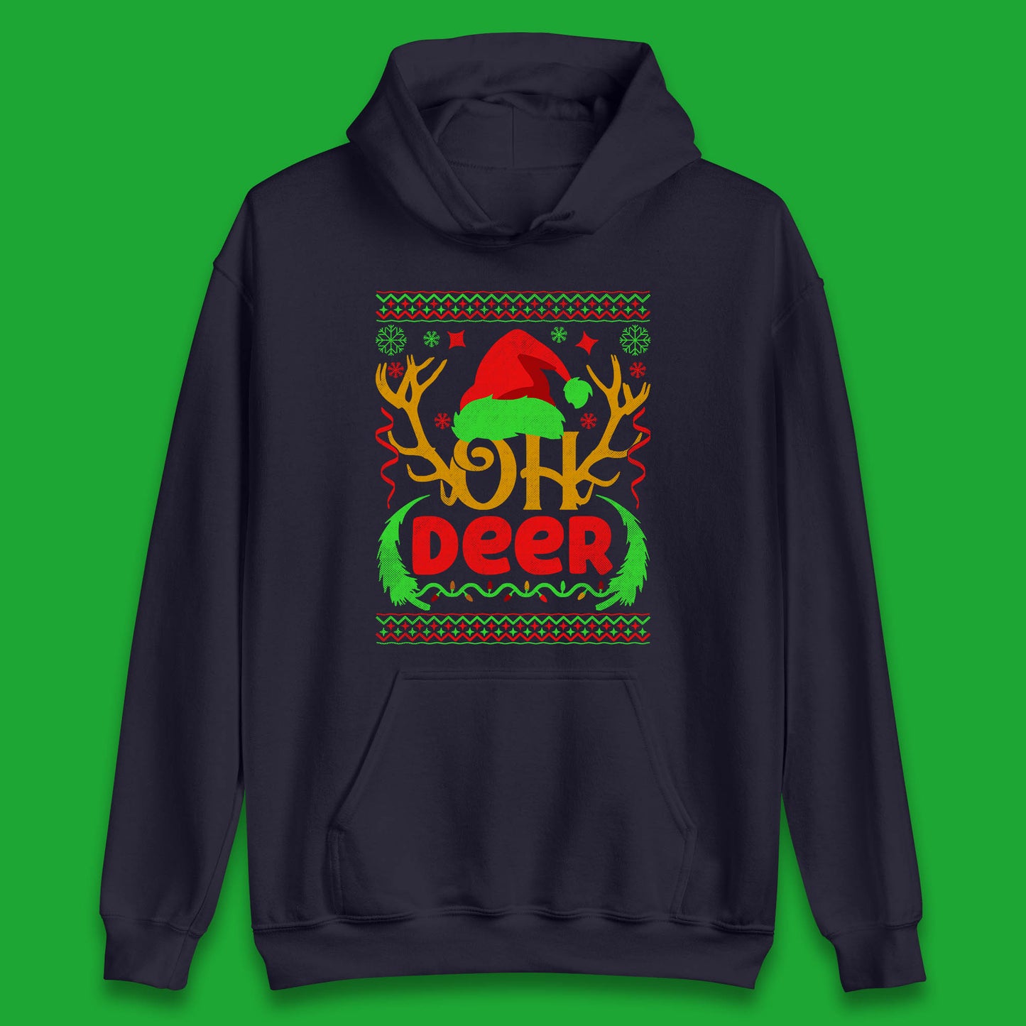 deer antlers christmas hoodie
