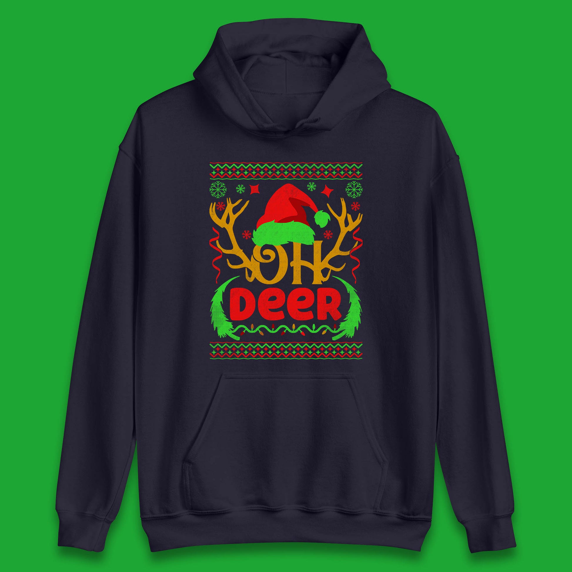 deer antlers christmas hoodie