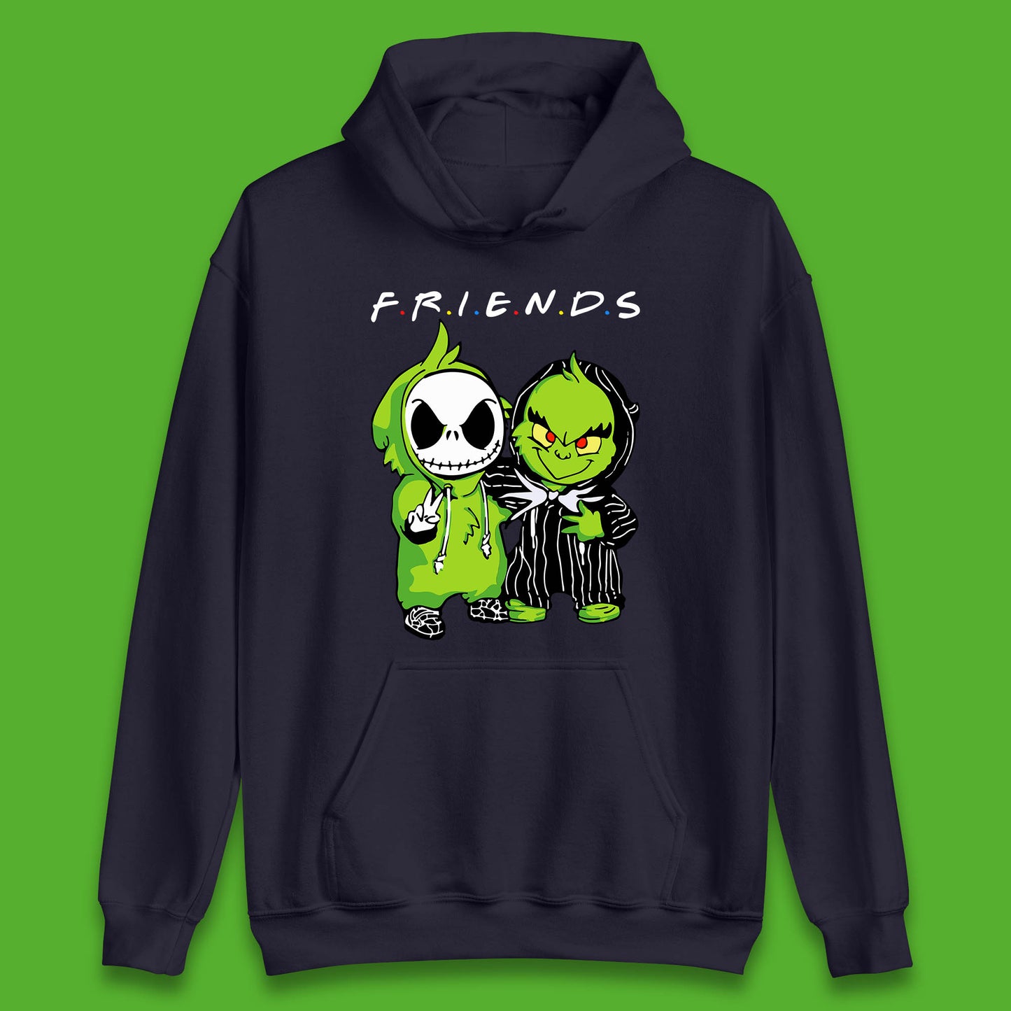 grinch and jack skellington hoodie