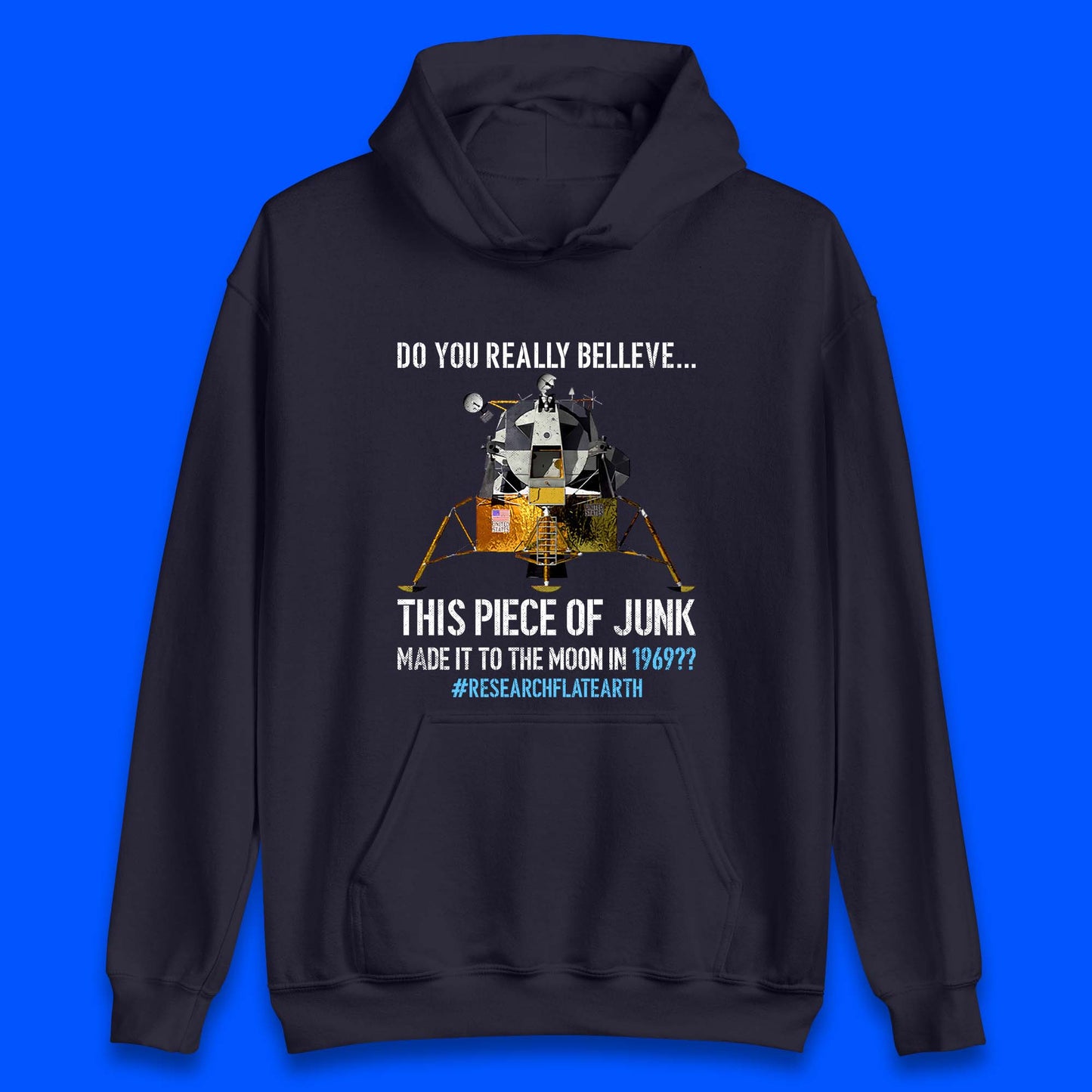 Research Flat Earth Unisex Hoodie