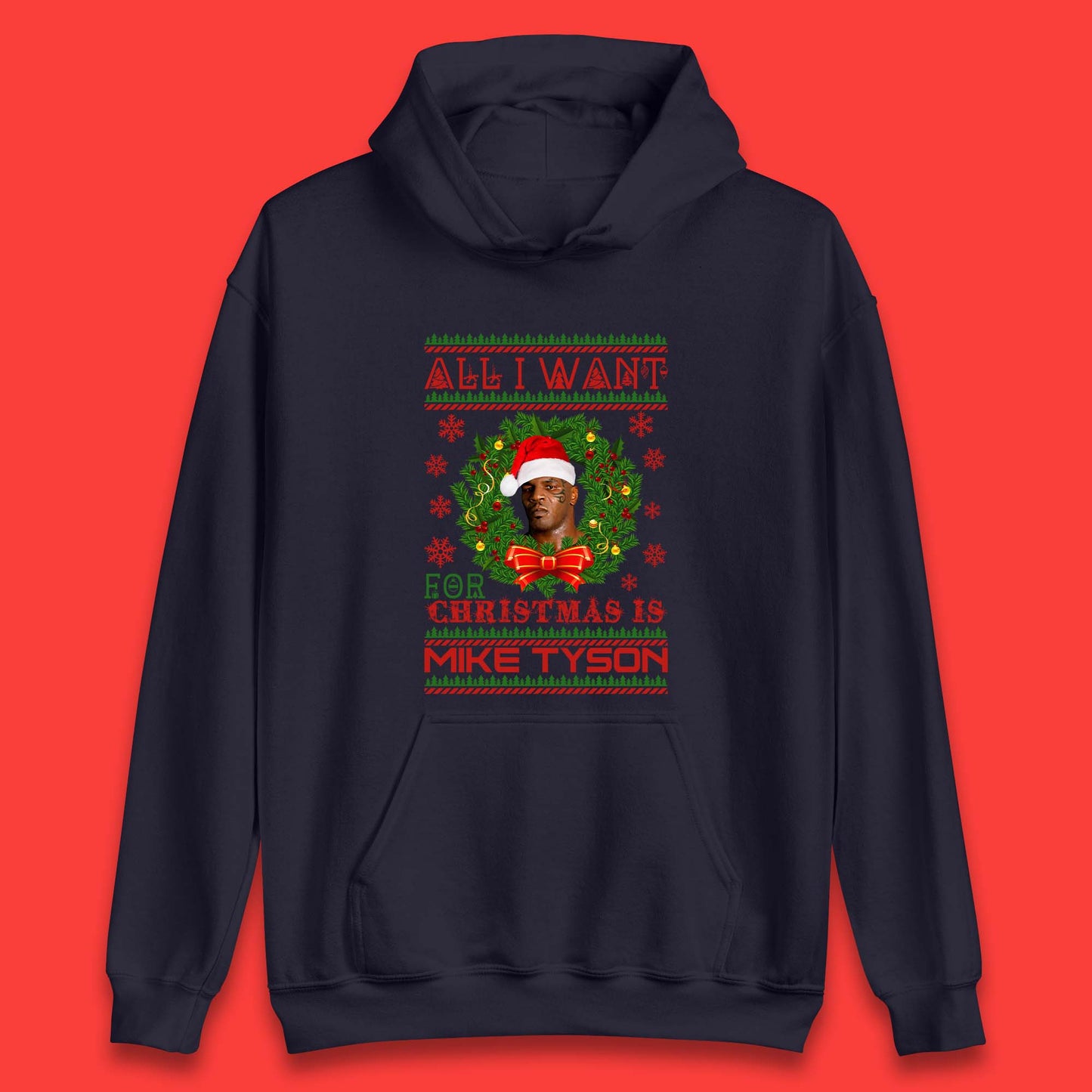 Mike Tyson Christmas Unisex Hoodie