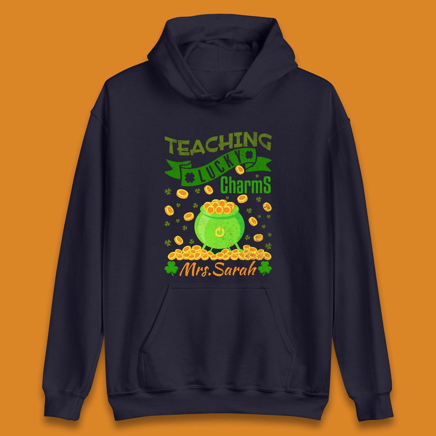 Personalised Teaching Lucky Charm Unisex Hoodie