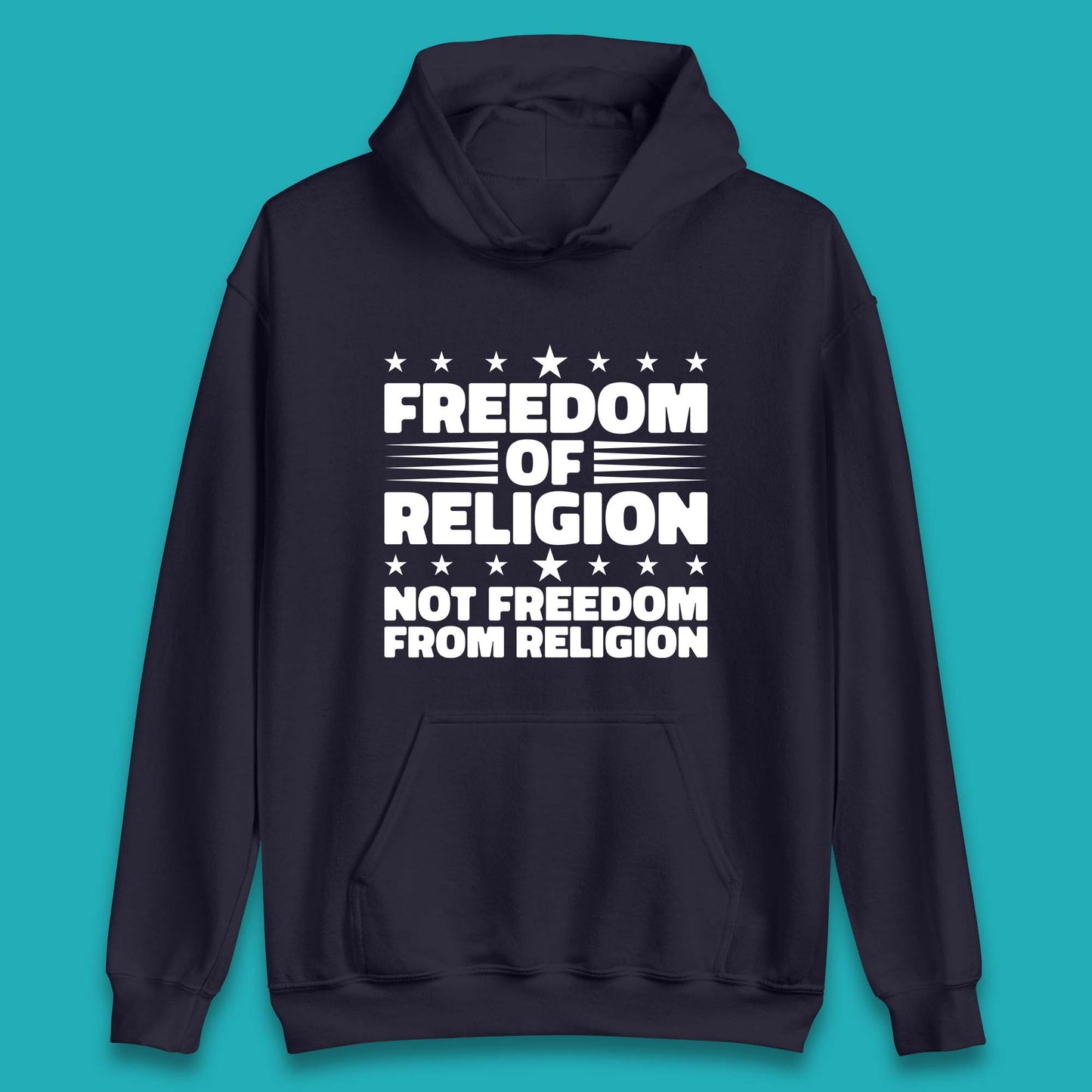 Freedom Of Religion Not Freedom From Religion Separation Of Church Of State Anti-Fascist Unisex Hoodie