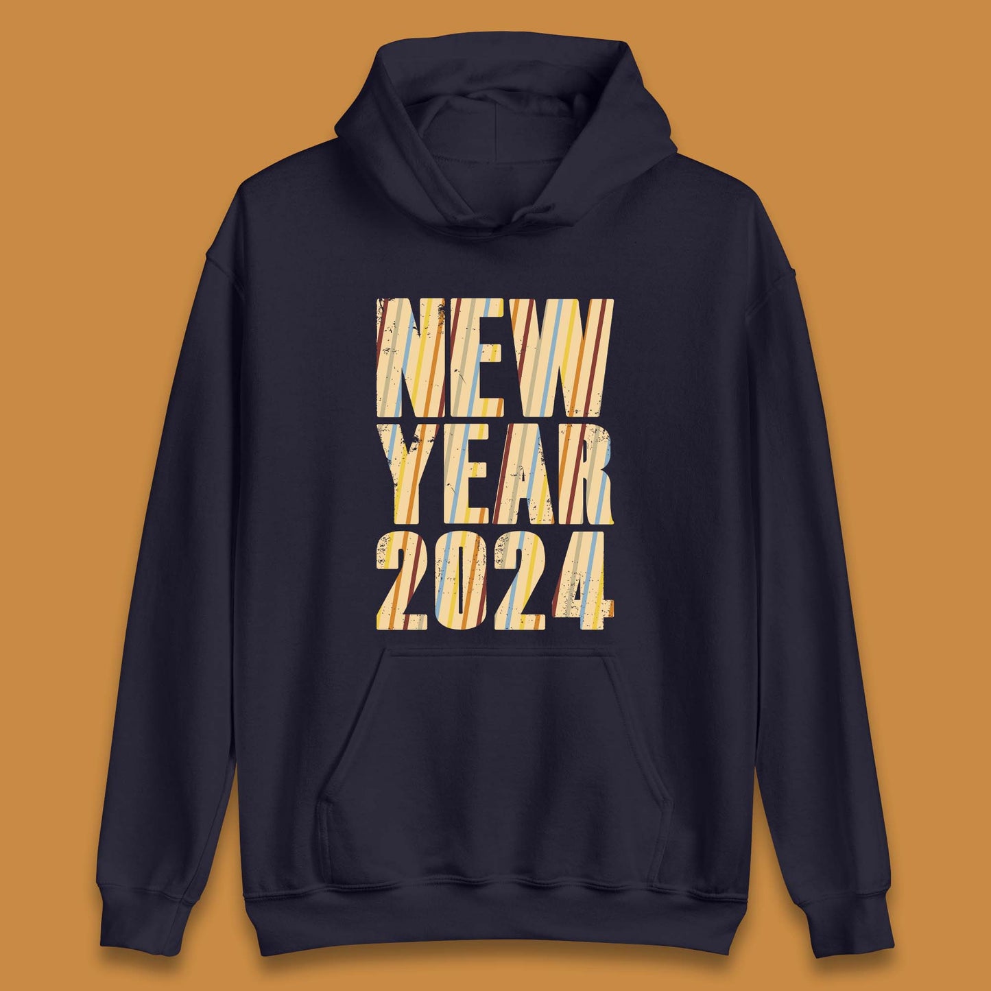 Retro Style New Year 2024 Unisex Hoodie