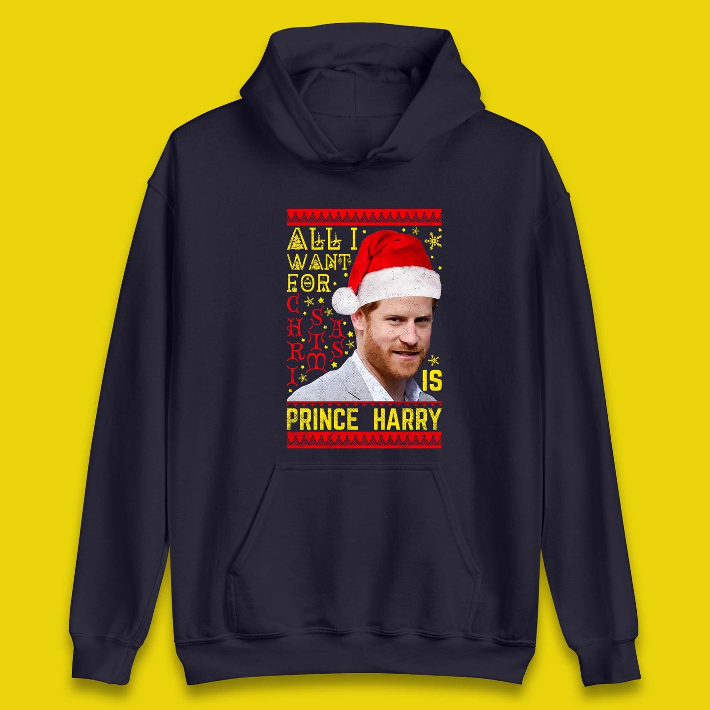 Prince Harry Christmas Unisex Hoodie