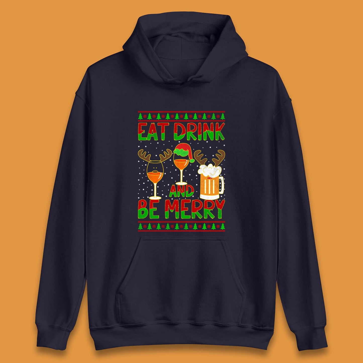 Christmas Drinking Unisex Hoodie
