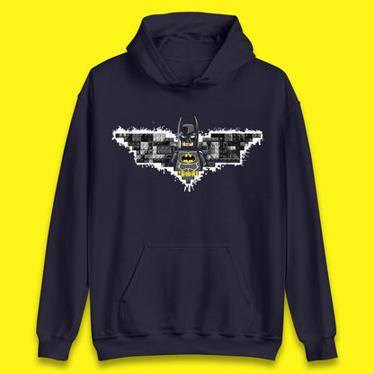 The Lego Batman Movie Superhero Building Bricks Block DC Comics Batman Master Builder Comic Book Character Unisex Hoodie