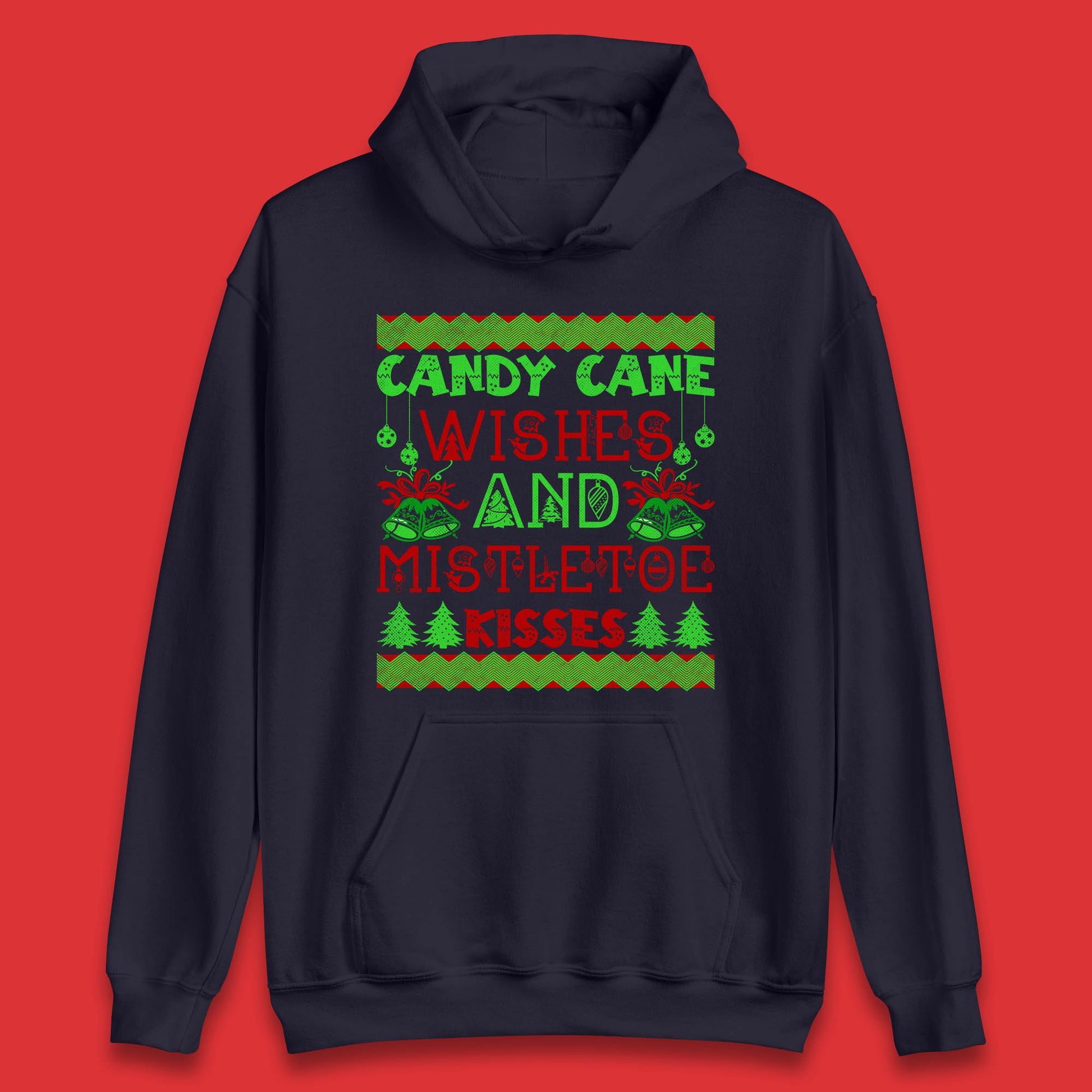 candy cane christmas hoodie