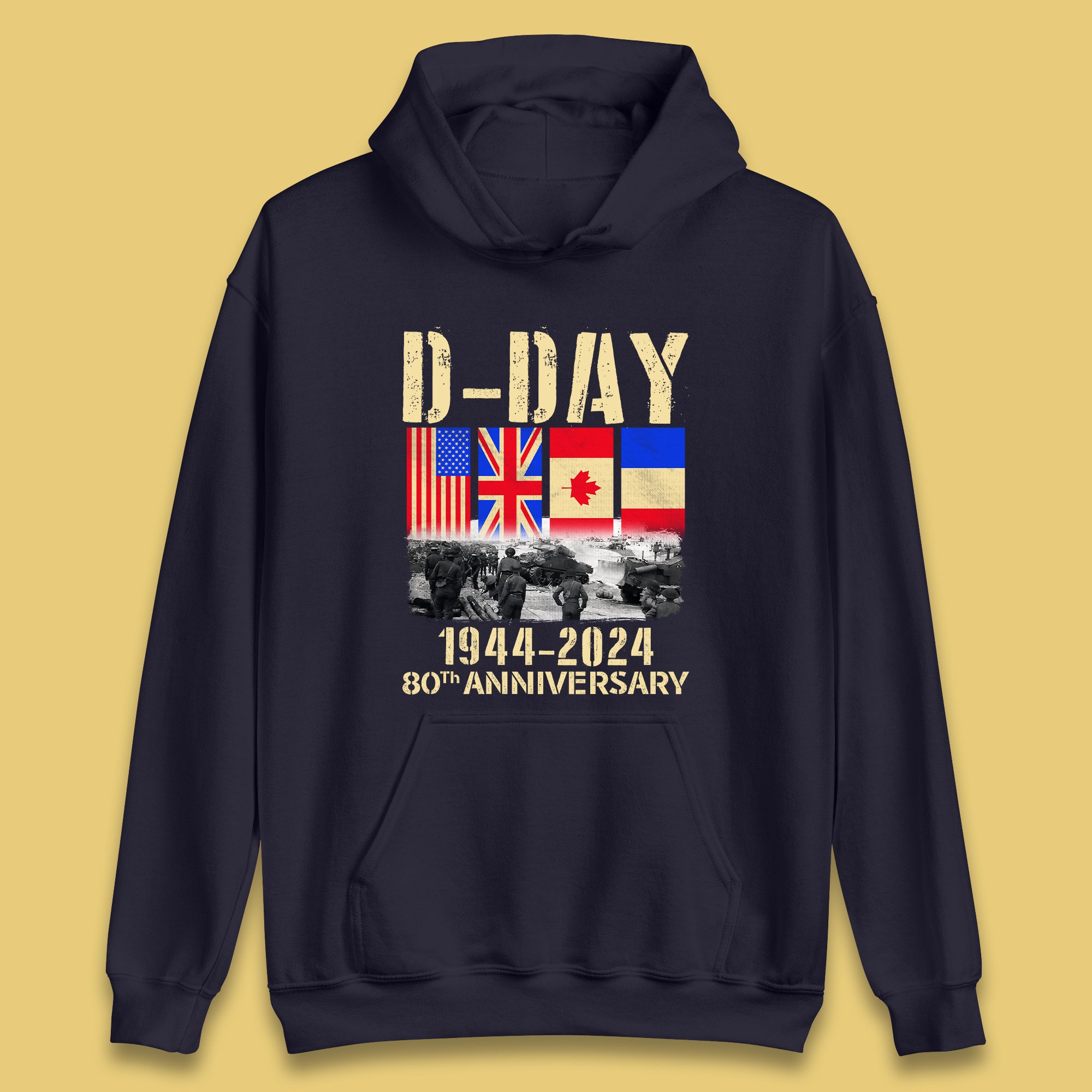 D-Day 80th Anniversary Unisex Hoodie