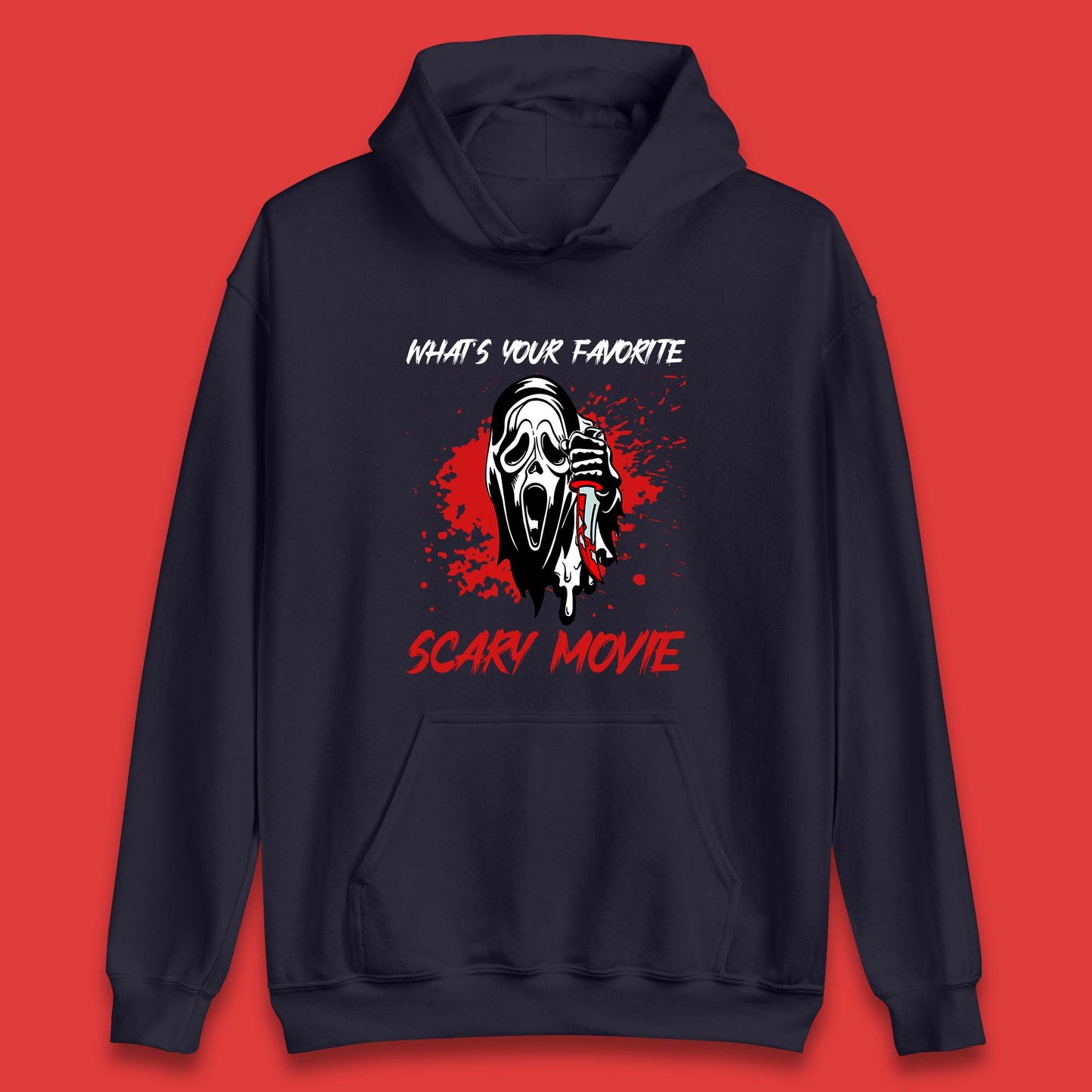 What's Your Favorite Scary Movie Halloween Scream Ghost Face Horror Movie Unisex Hoodie
