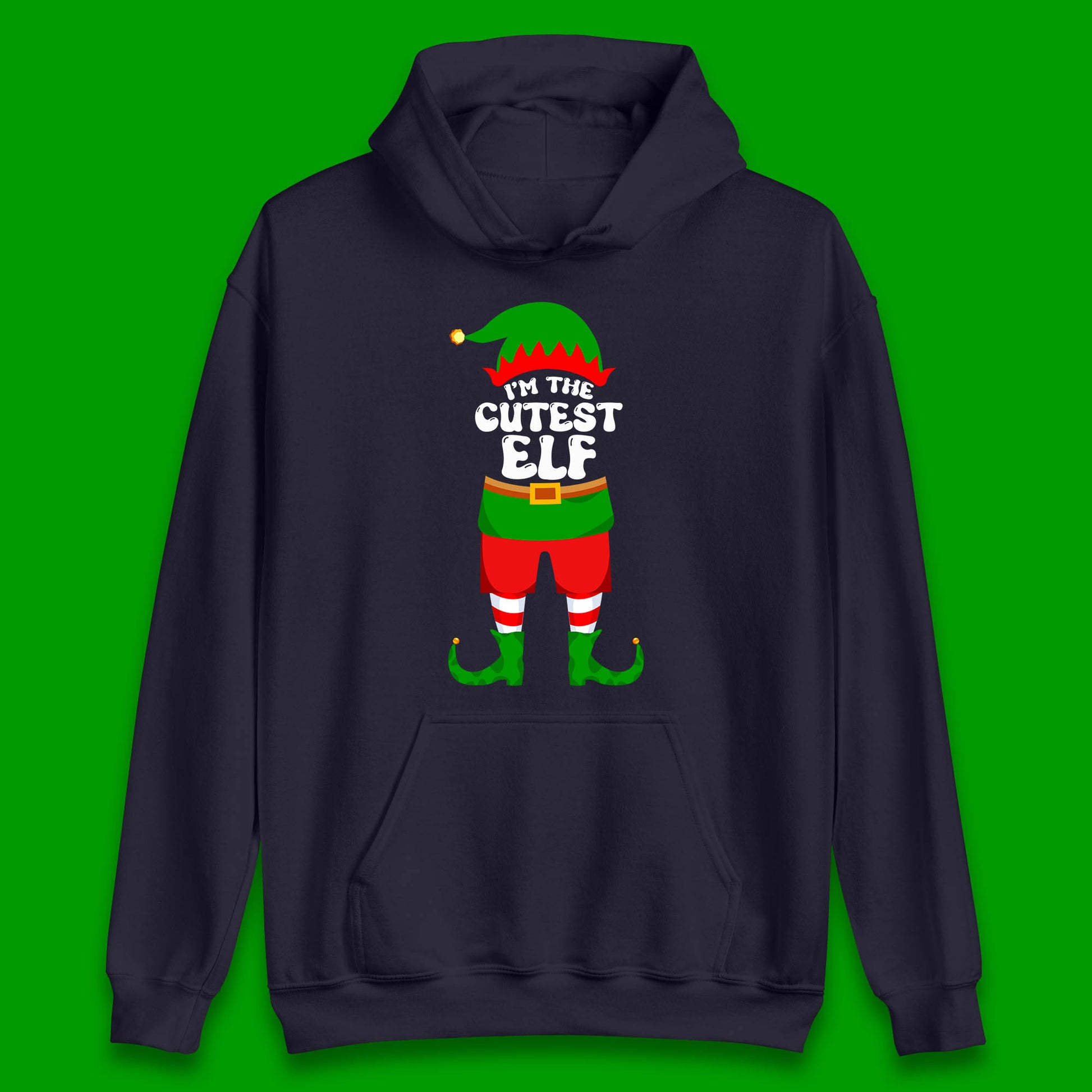 im the cutest elf christmas hoodie