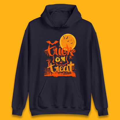 Trick Or Treat Happy Halloween Horror Scary Spooky Season Halloween Vibes Unisex Hoodie