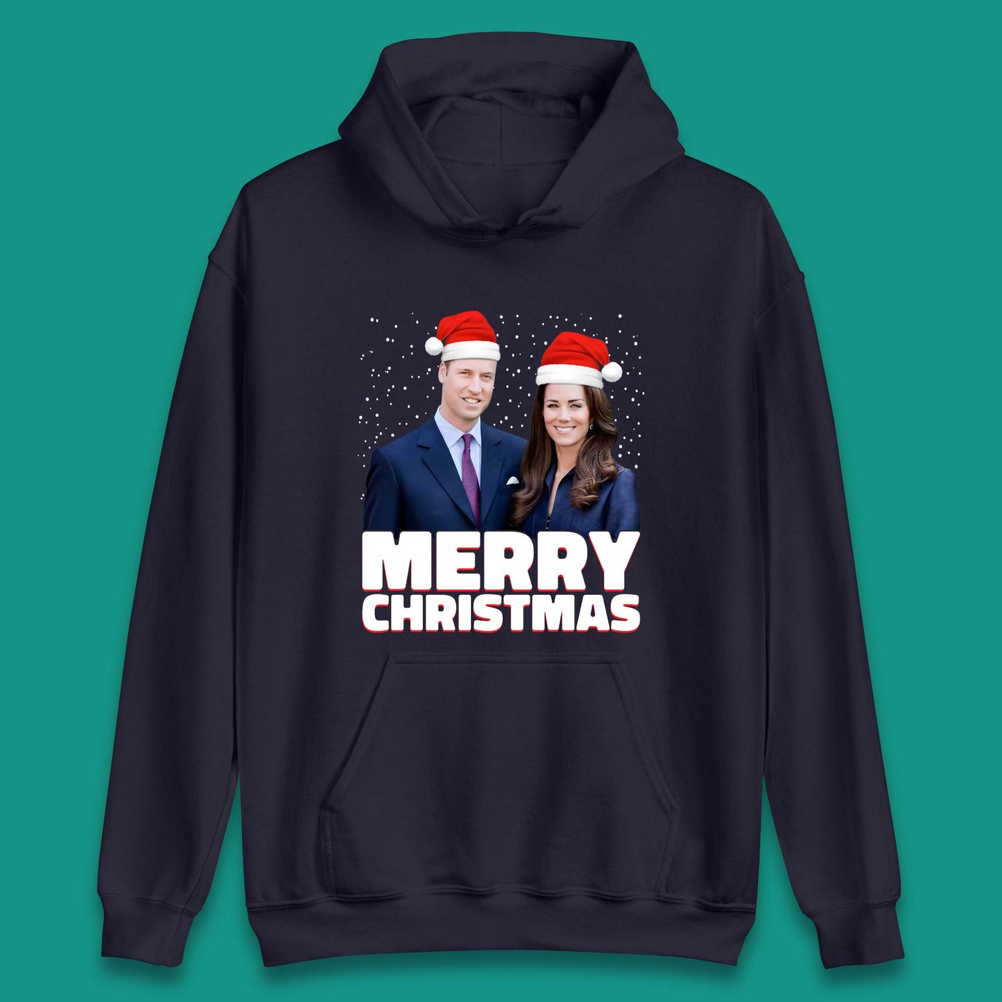 Prince William & Kate Merry Christmas Unisex Hoodie