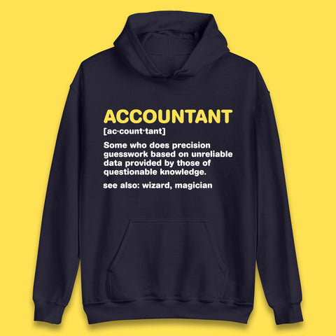 Accountant Noun Wizard Magician Accountant Definition Banker Officers Finance Maintainer Unisex Hoodie