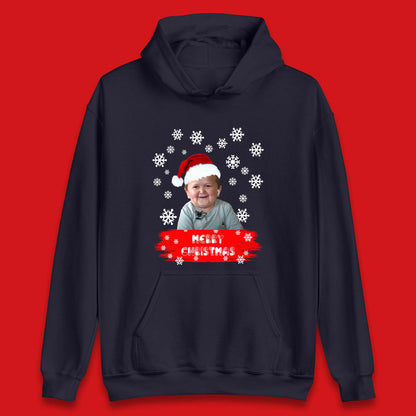 Merry Christmas Hasbulla Snowflakes Unisex Hoodie