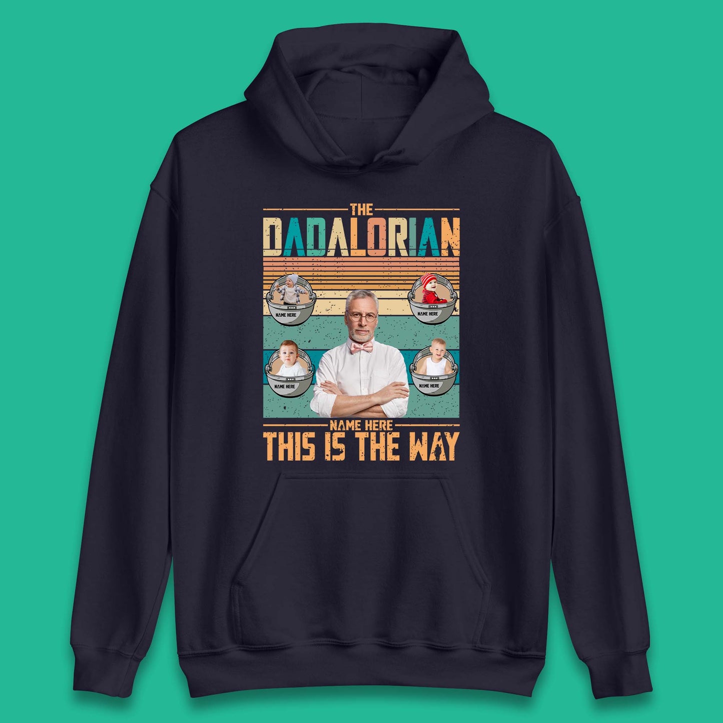 Personalised The Dadalorian Unisex Hoodie