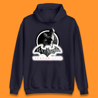 Batman Arkham City Action Adventure Game Batman Basic Logo DC Comics Superhero Gamer Unisex Hoodie