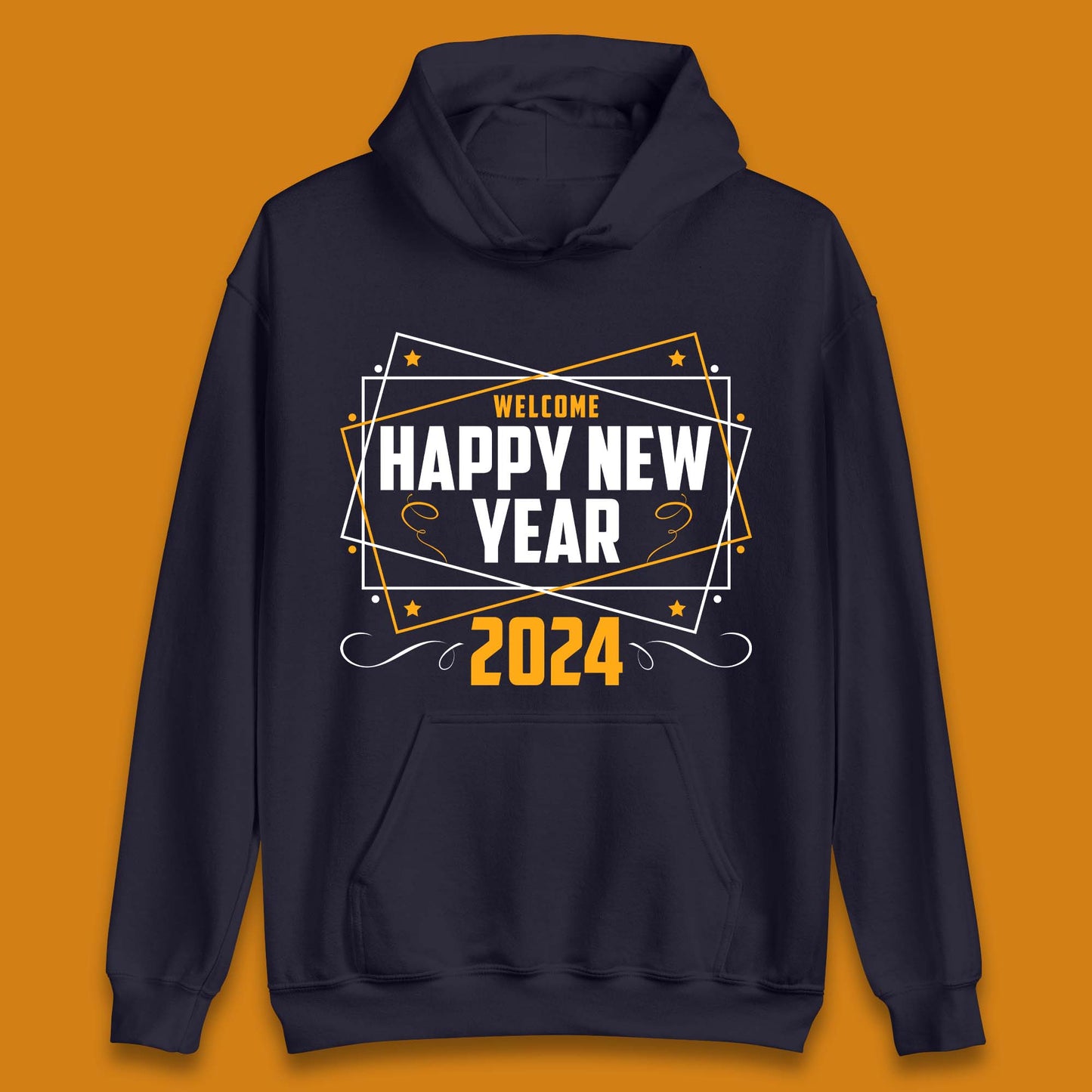Welcome Happy New Year 2024 Unisex Hoodie