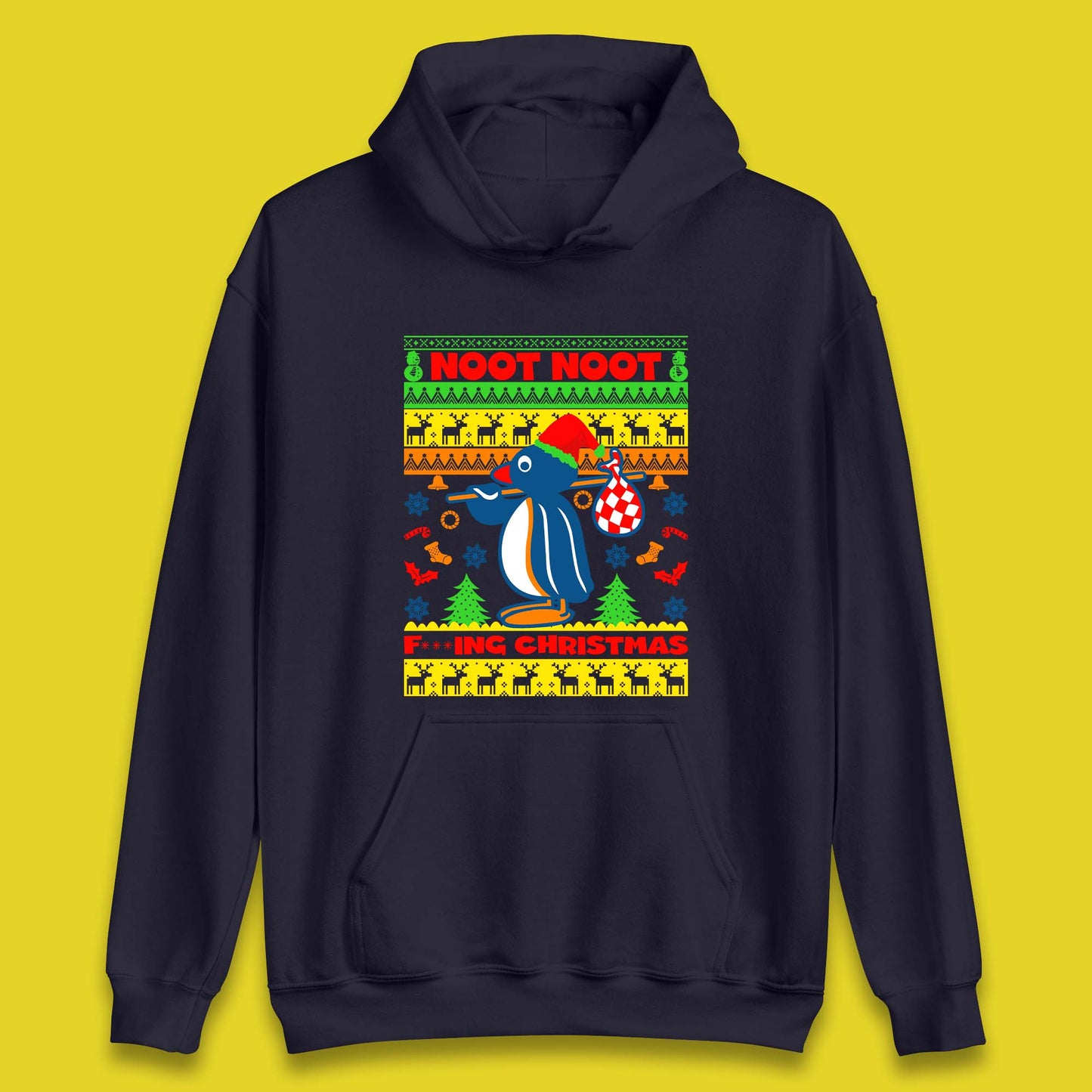 Penguin Noot Noot Christmas Unisex Hoodie