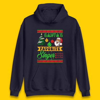 Santa's Favorite Singer Christmas Unisex Hoodie