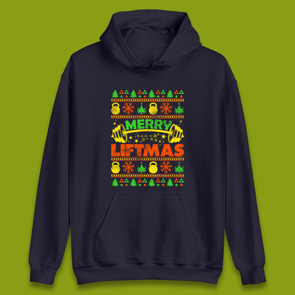 Merry Liftmas Christmas Unisex Hoodie