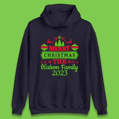 Personalised Family Christmas Unisex Hoodie