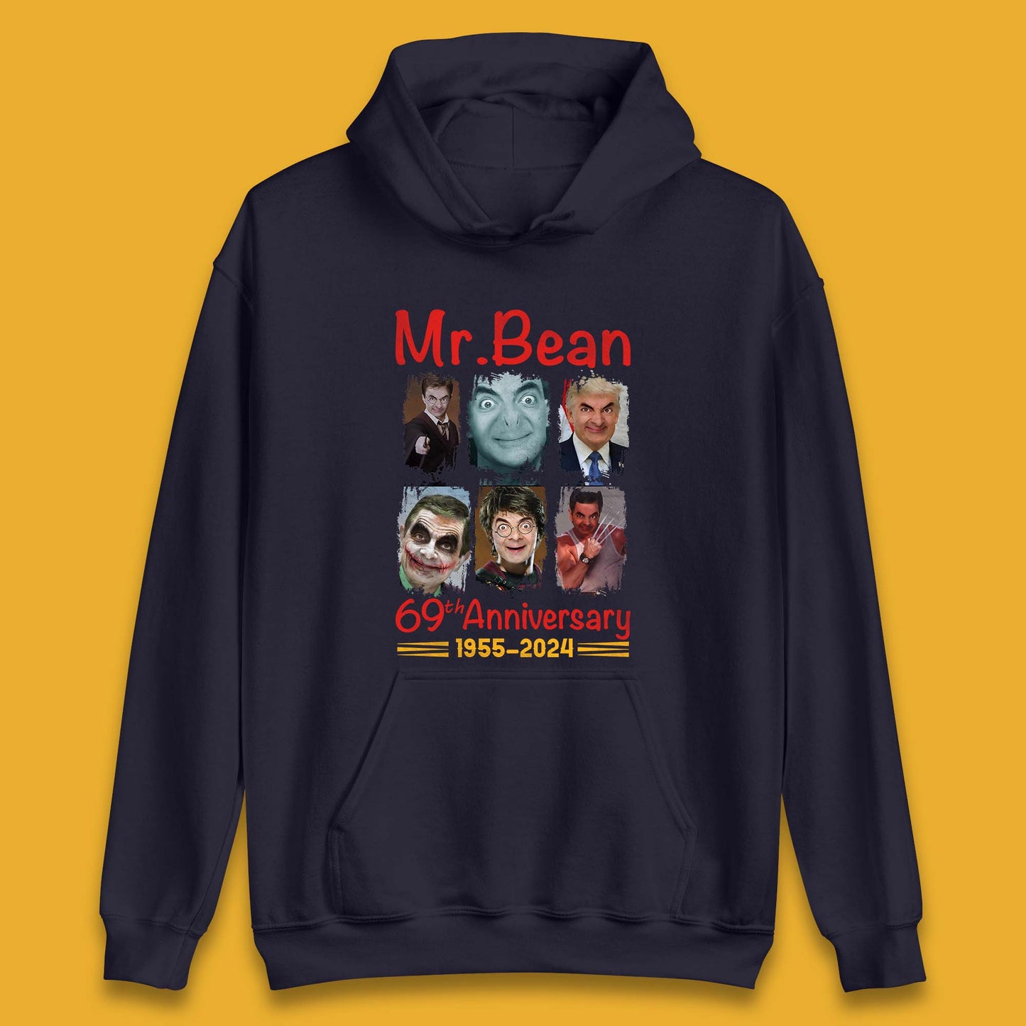 Mr. Bean 69th Anniversary Unisex Hoodie