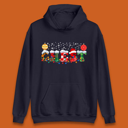 chest and nuts christmas snow winter hoodie