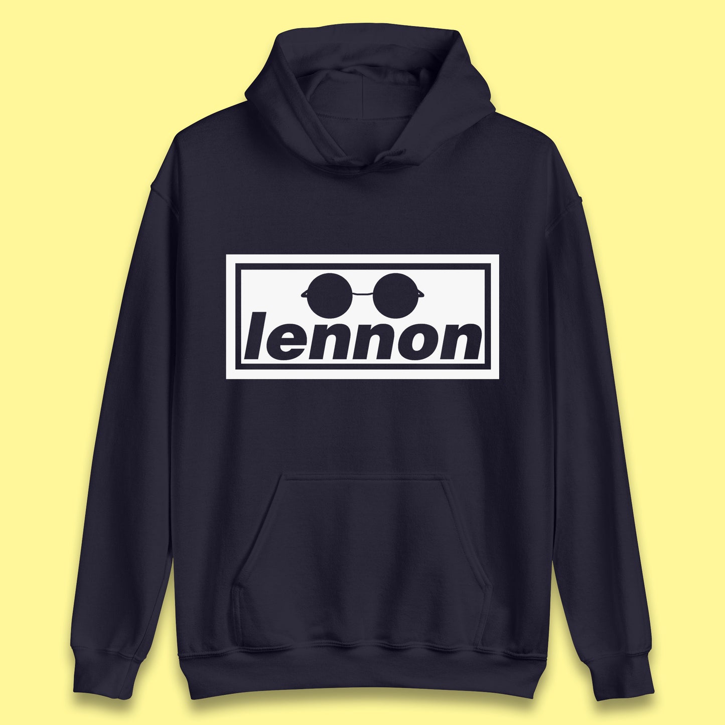Lennon British Beatles Band John Lennon Singer Songwriter Musician Lennon Glasses Unisex Hoodie