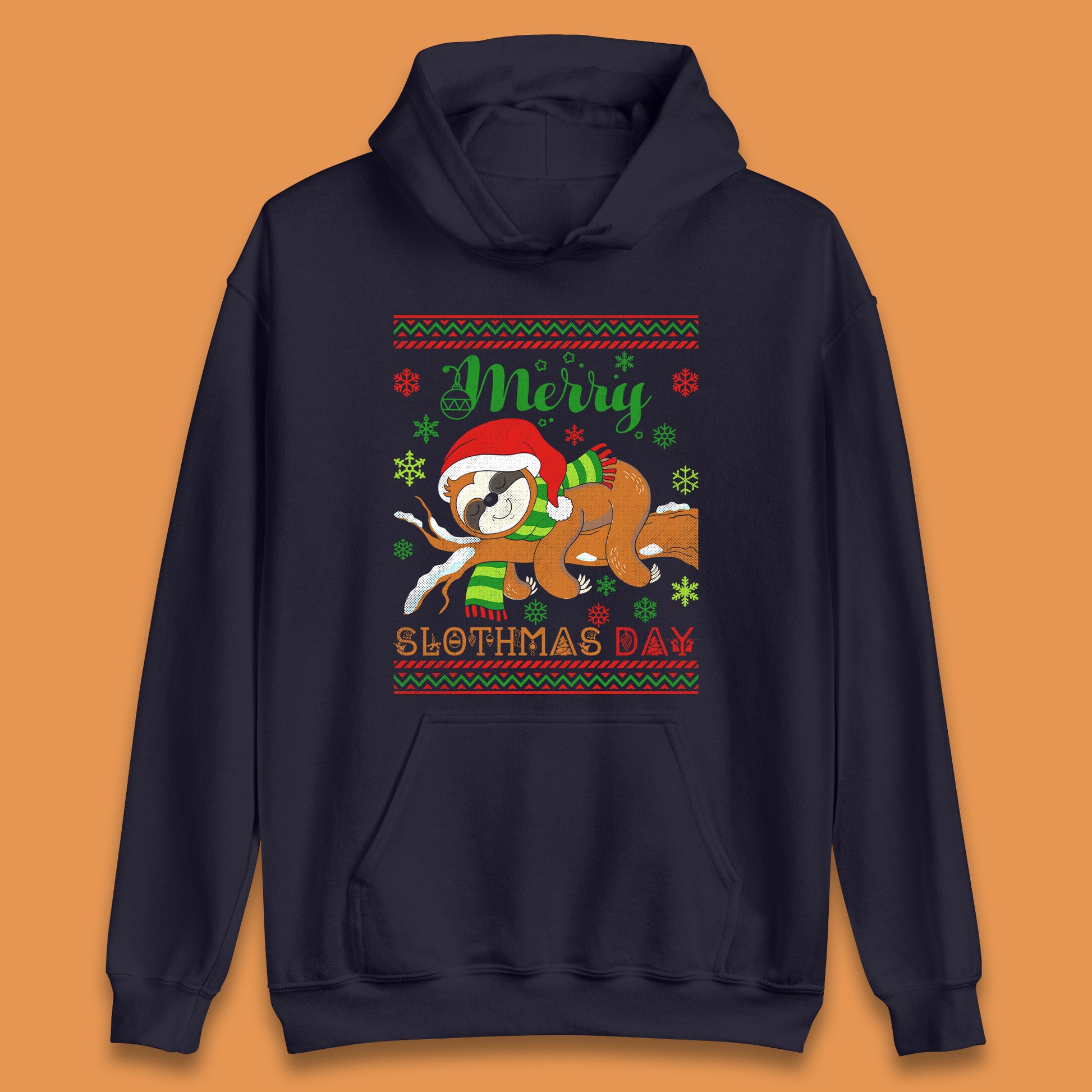 sloth christmas hoodie