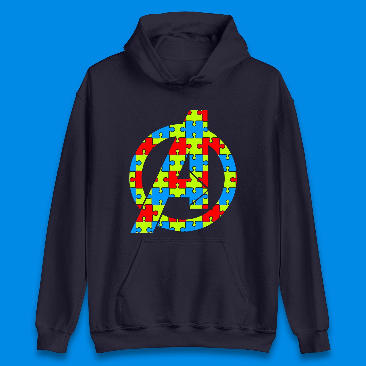 Marvel Avengers Autism Avenger Logo Autism Awareness Day Superhero Autism Is Your Super Power  Unisex Hoodie