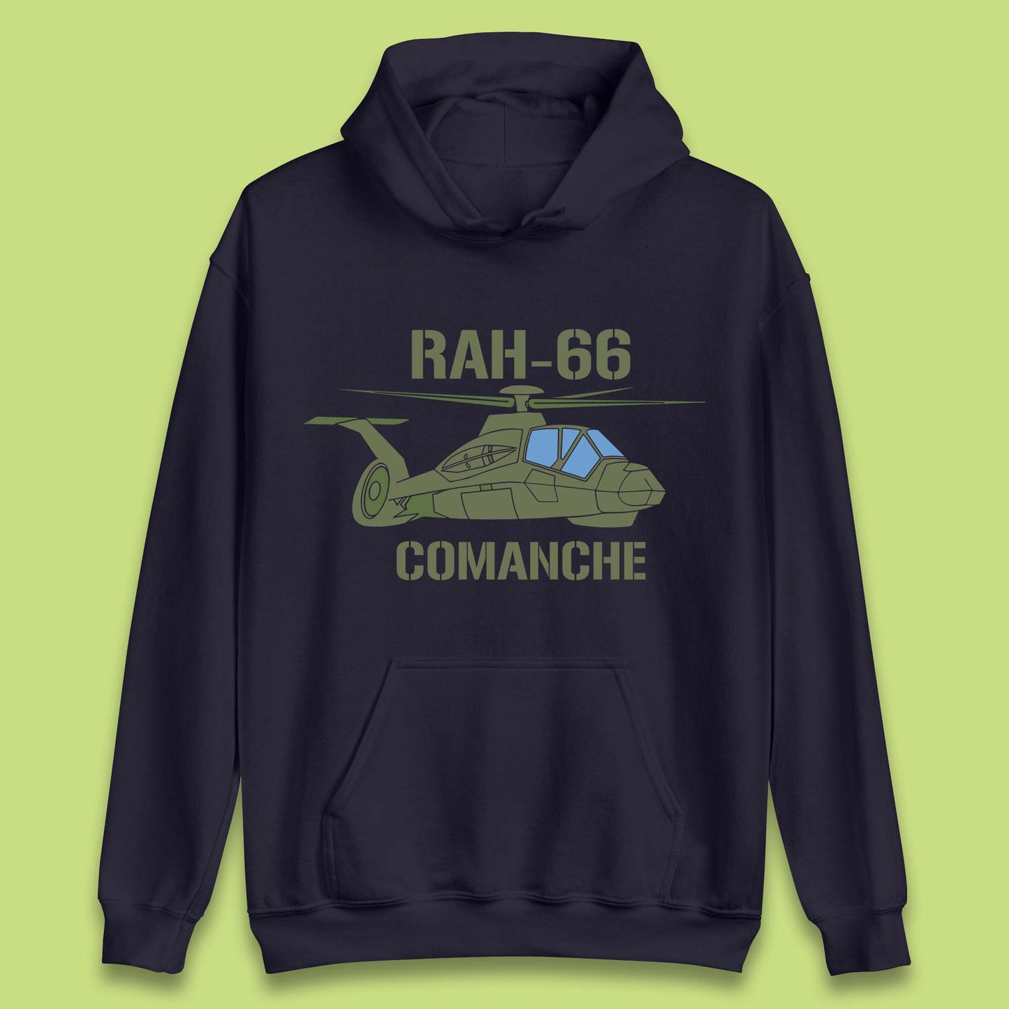 Boeing–Sikorsky RAH-66 Comanche US Army Gunship Attack Helicopter Unisex Hoodie