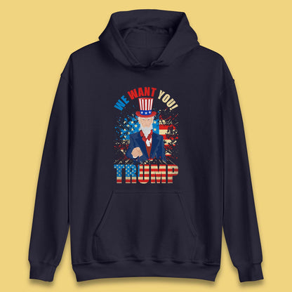 Uncle Sam We Want You Trump Make America Great Again Donald Trump Unisex Hoodie
