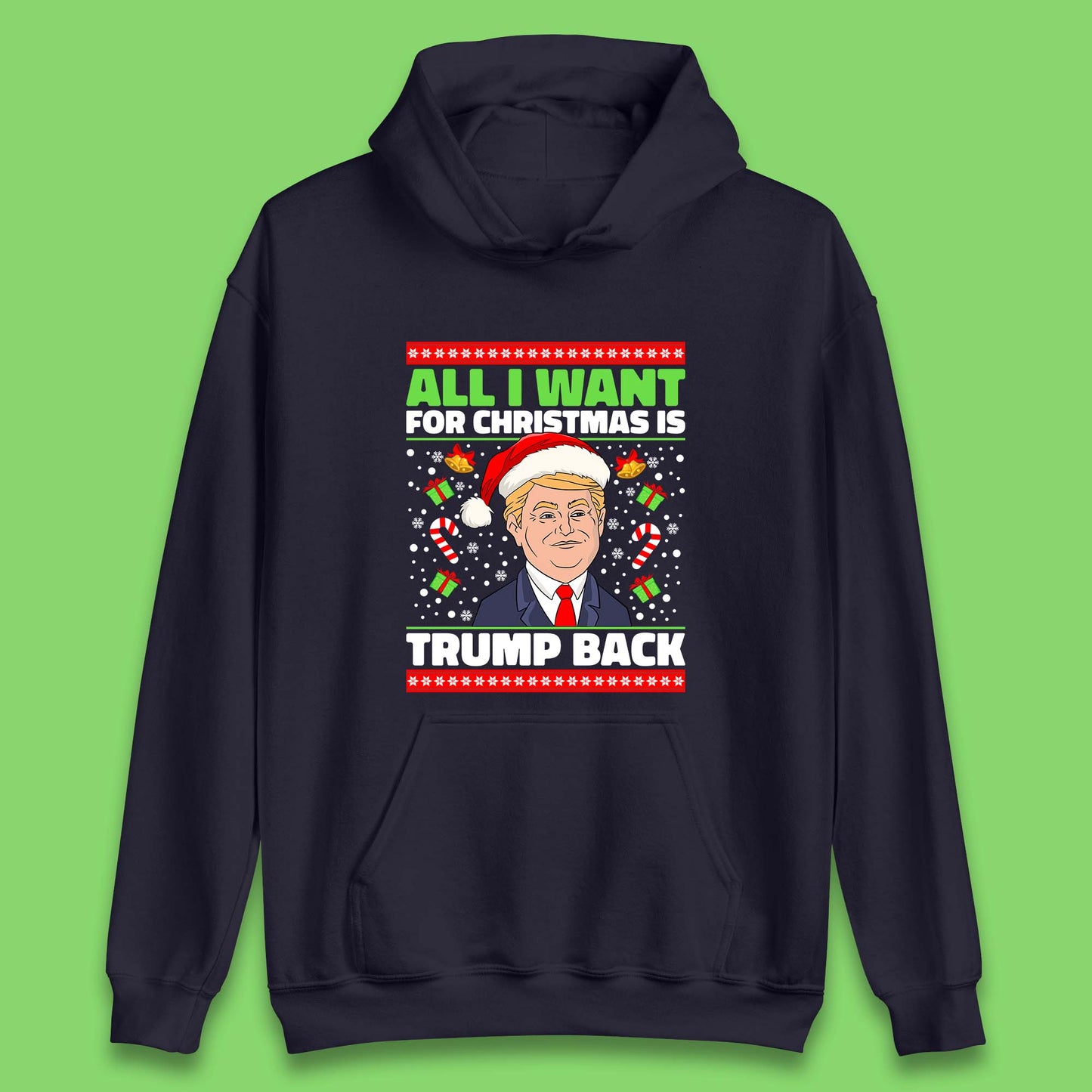 Trump Back Christmas Unisex Hoodie