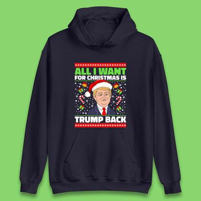 Trump Back Christmas Unisex Hoodie